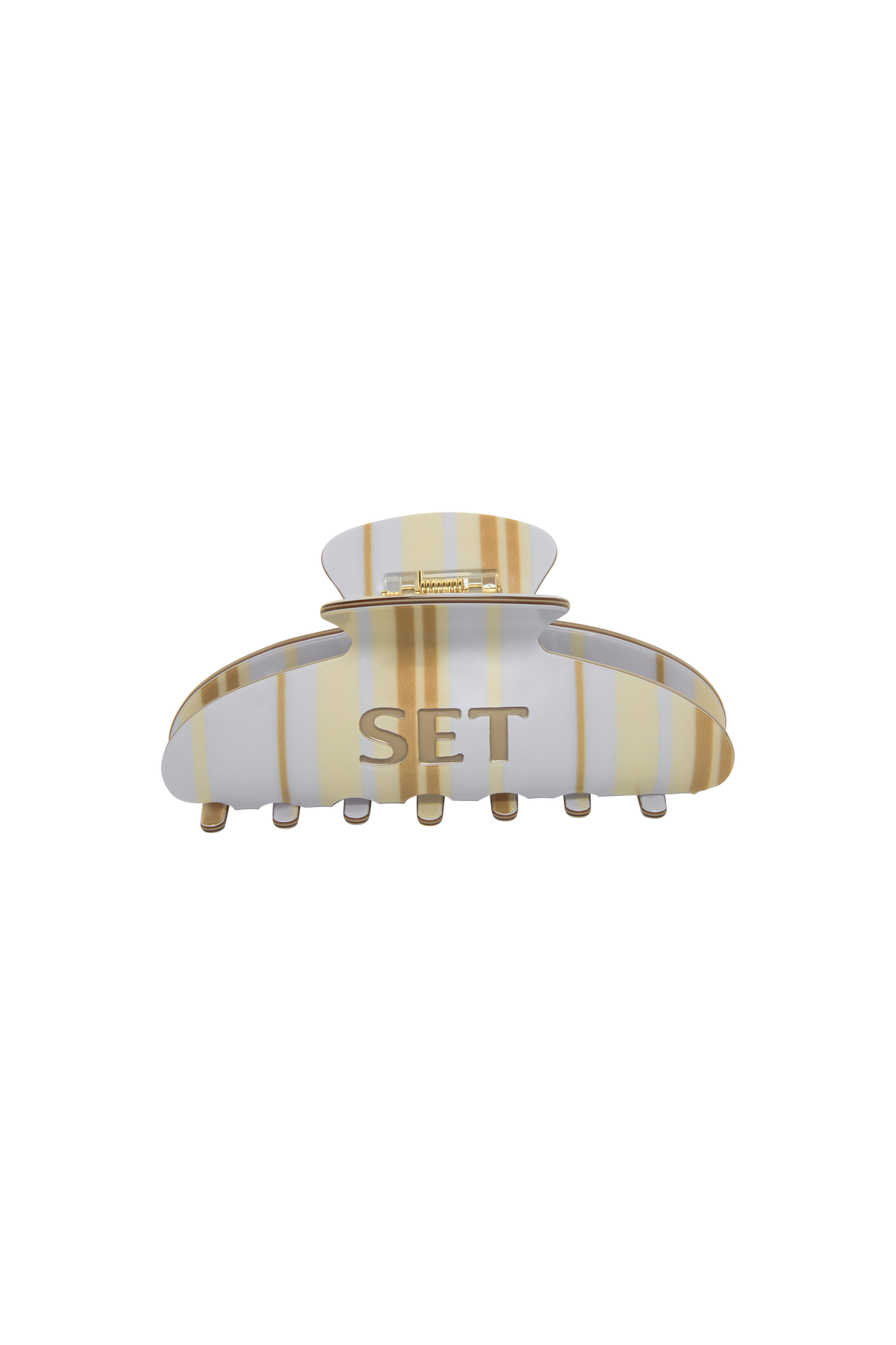SET STRIPE CLAW CLIP - PALMETTO