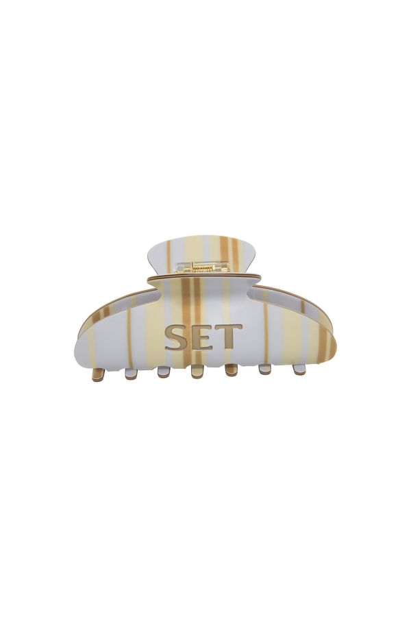SET STRIPE CLAW CLIP - PALMETTO