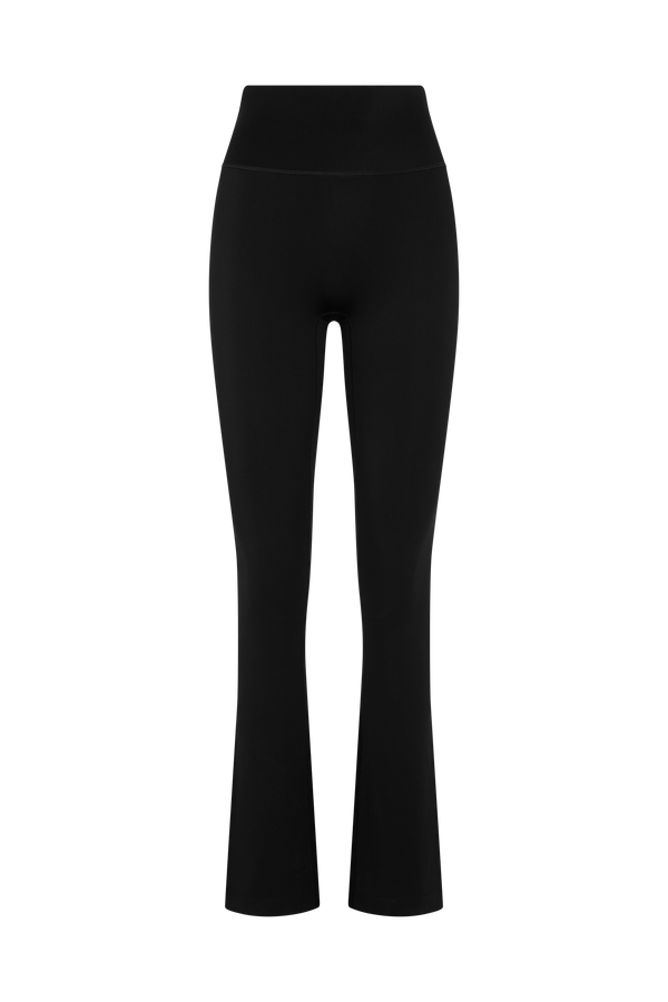 Black leggings on a white background