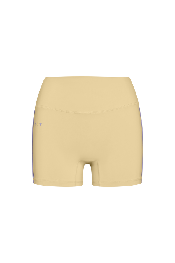Beige shorts on a transparent background