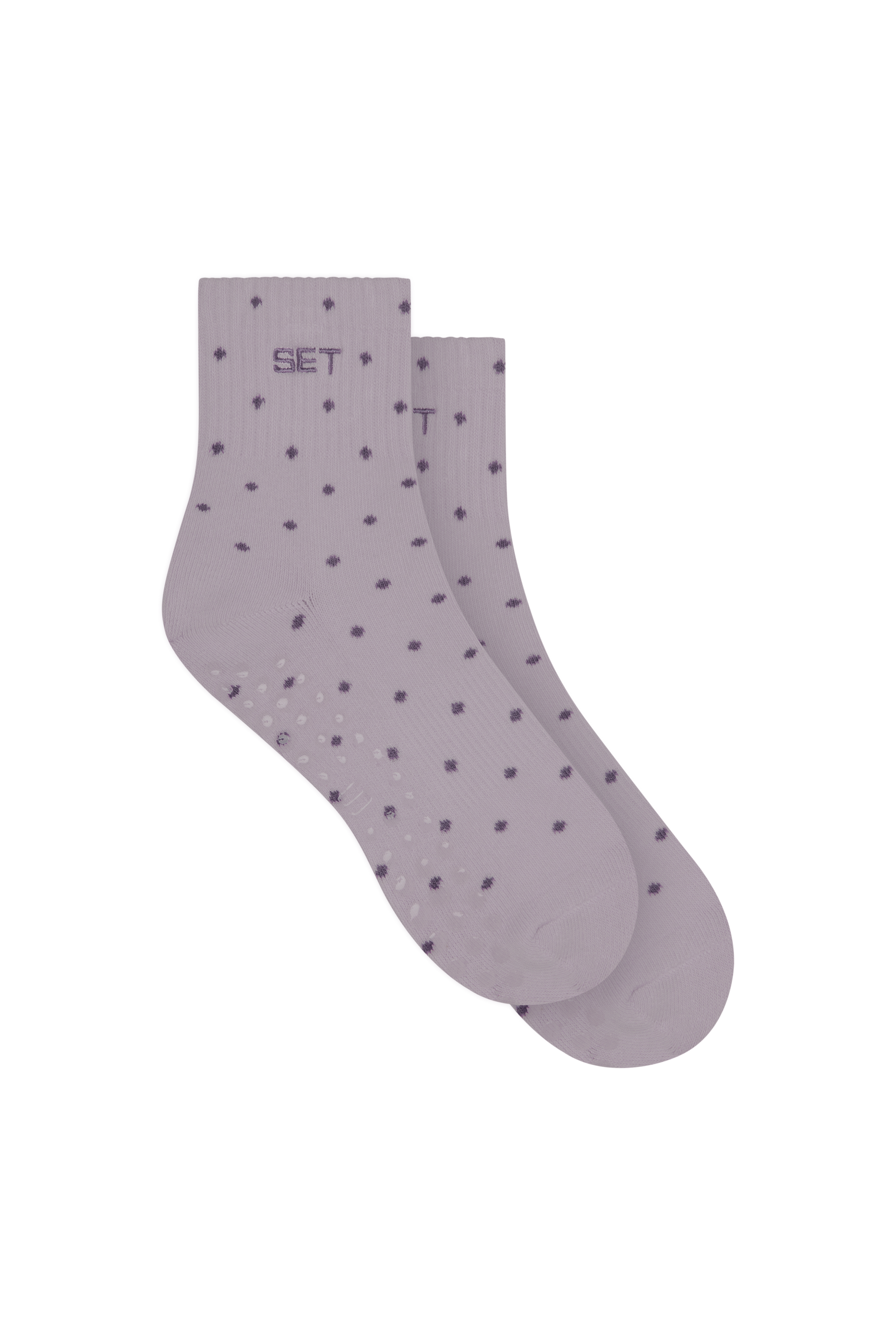 SET POLKA DOT SHORTY GRIP SOCKS - DOT