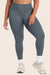 MODEL WEARS SCULPTFLEX® LEGGINGS IN SLATE <model-info>Sophia wears a size L and is 5'9", 30 .5" waist, 36" bust, 36D bra.</model-info>