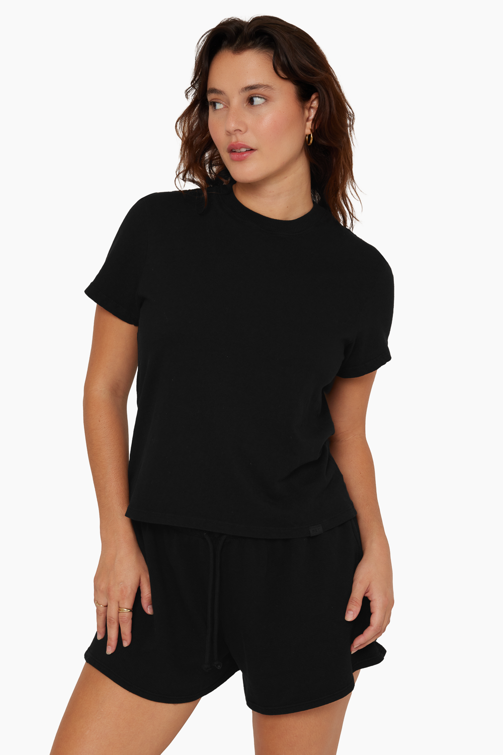 CLASSIC COTTON MID TEE - ONYX Featured Image