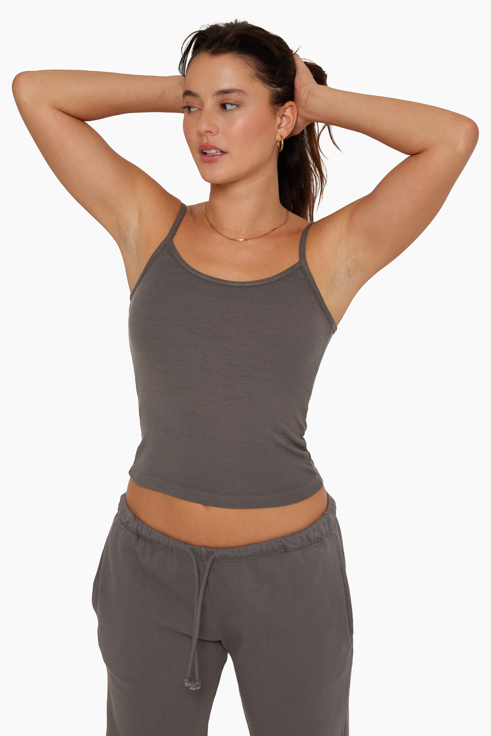 RIBBED MODAL RIBBED CLASSIC CAMI - GRAPHITE Featured Image
