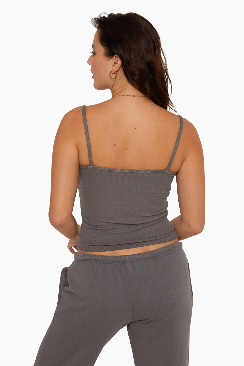 RIBBED MODAL RIBBED CLASSIC CAMI - GRAPHITE