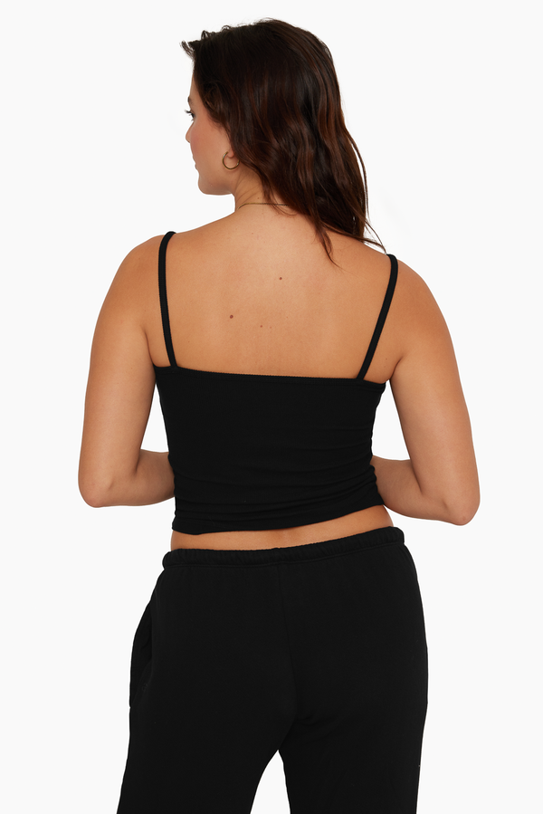 SET™ RIBBED CLASSIC CAMI IN ONYX 