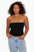 SET™ RIBBED TUBE TOP IN ONYX <model-info>Sophia wears a size L and is 5'9", 30.5" waist, 36" bust, 36D bra.</model-info>