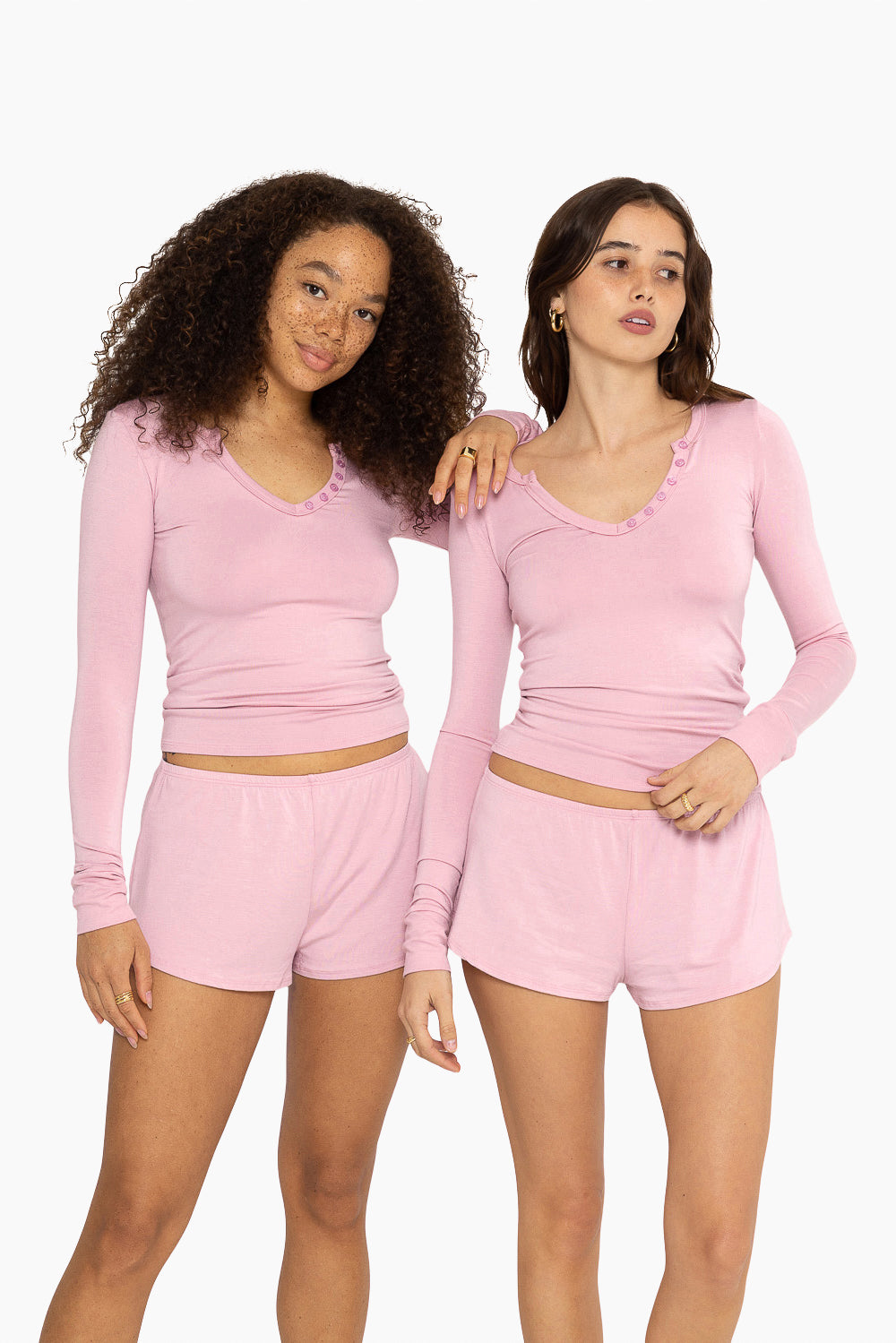 SET™ SLEEP JERSEY FITTED HENLEY IN PEONY