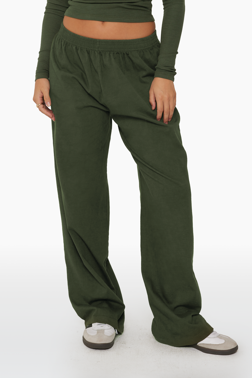 HEAVY COTTON EASY PANTS - WILLOW Featured Image
