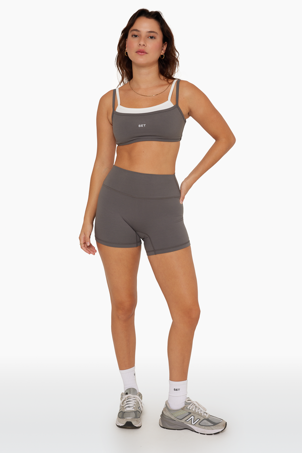 SET™ FORMCLOUD™ BIKE SHORTS IN GRAPHITE 