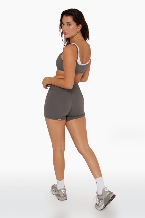SET™ FORMCLOUD™ BIKE SHORTS IN GRAPHITE 