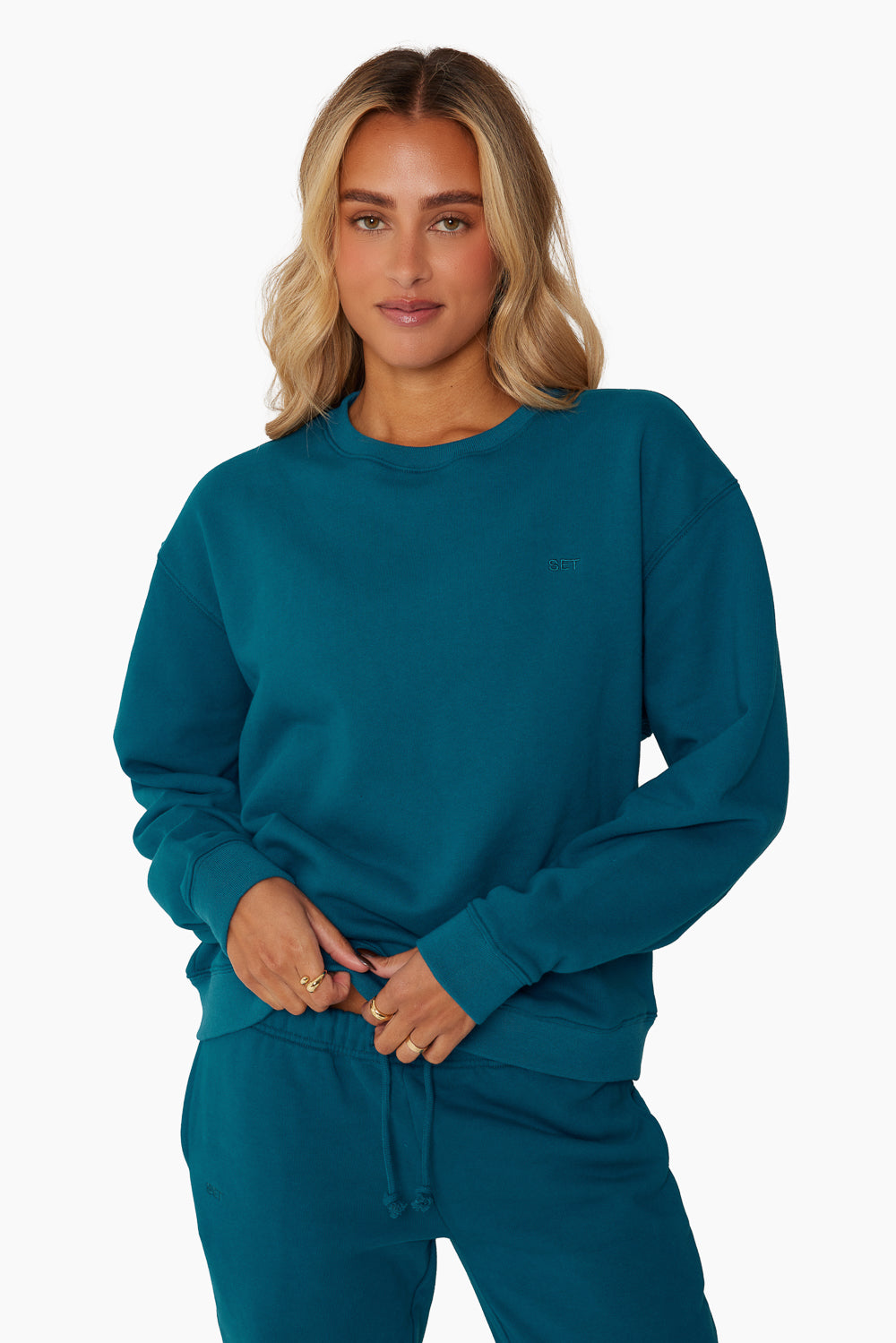 HEAVYWEIGHT SWEATS CREWNECK COVE SET ACTIVE