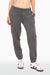 SET™ EMBROIDERED HEAVYWEIGHT SWEATS DRAWSTRING SWEATPANTS IN GRAPHITE <model-info>Yara wears a size M and is 5'9", 25" waist, 33" bust, 32C bra.</model-info>