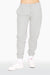 SET™ EMBROIDERED HEAVYWEIGHT SWEATS DRAWSTRING SWEATPANTS IN HEATHER GREY <model-info>Yara wears a size M and is 5'9", 25" waist, 33" bust, 32C bra.</model-info>