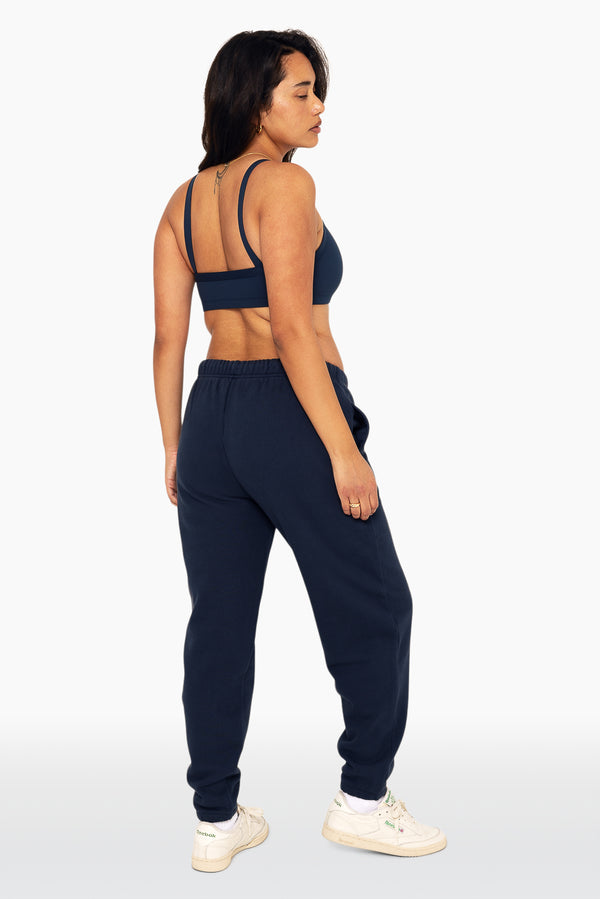 SET™ EMBROIDERED HEAVYWEIGHT SWEATS DRAWSTRING SWEATPANTS IN OXFORD 