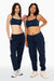 SET™ EMBROIDERED HEAVYWEIGHT SWEATS DRAWSTRING SWEATPANTS IN OXFORD 