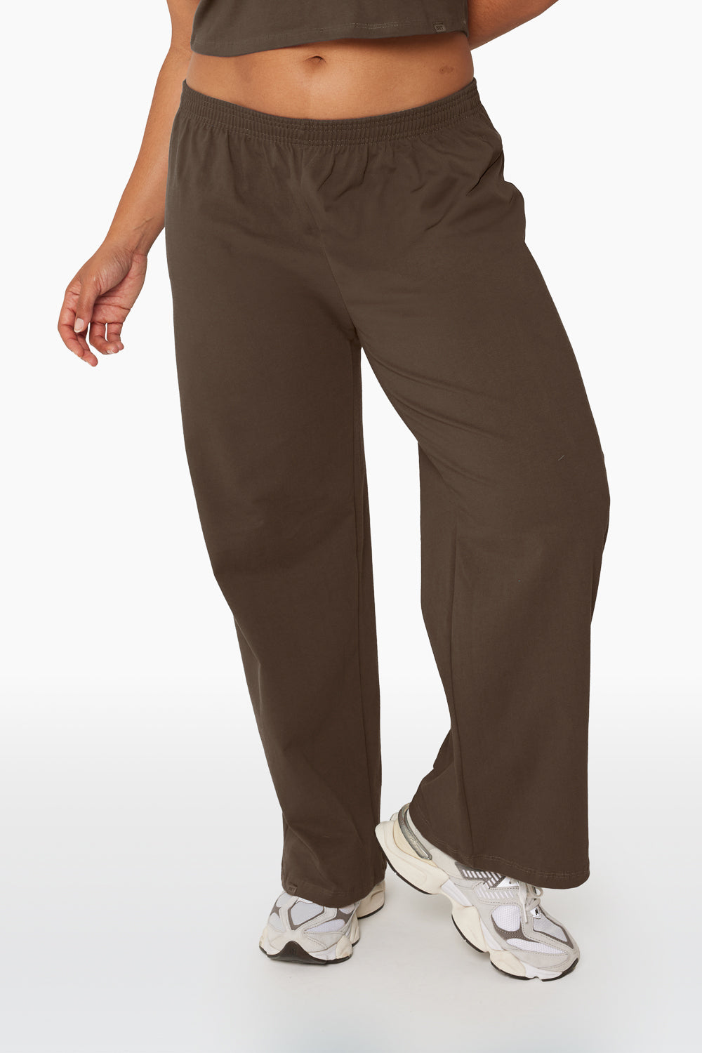 HEAVY COTTON EASY PANTS - BROWNSTONE Featured Image