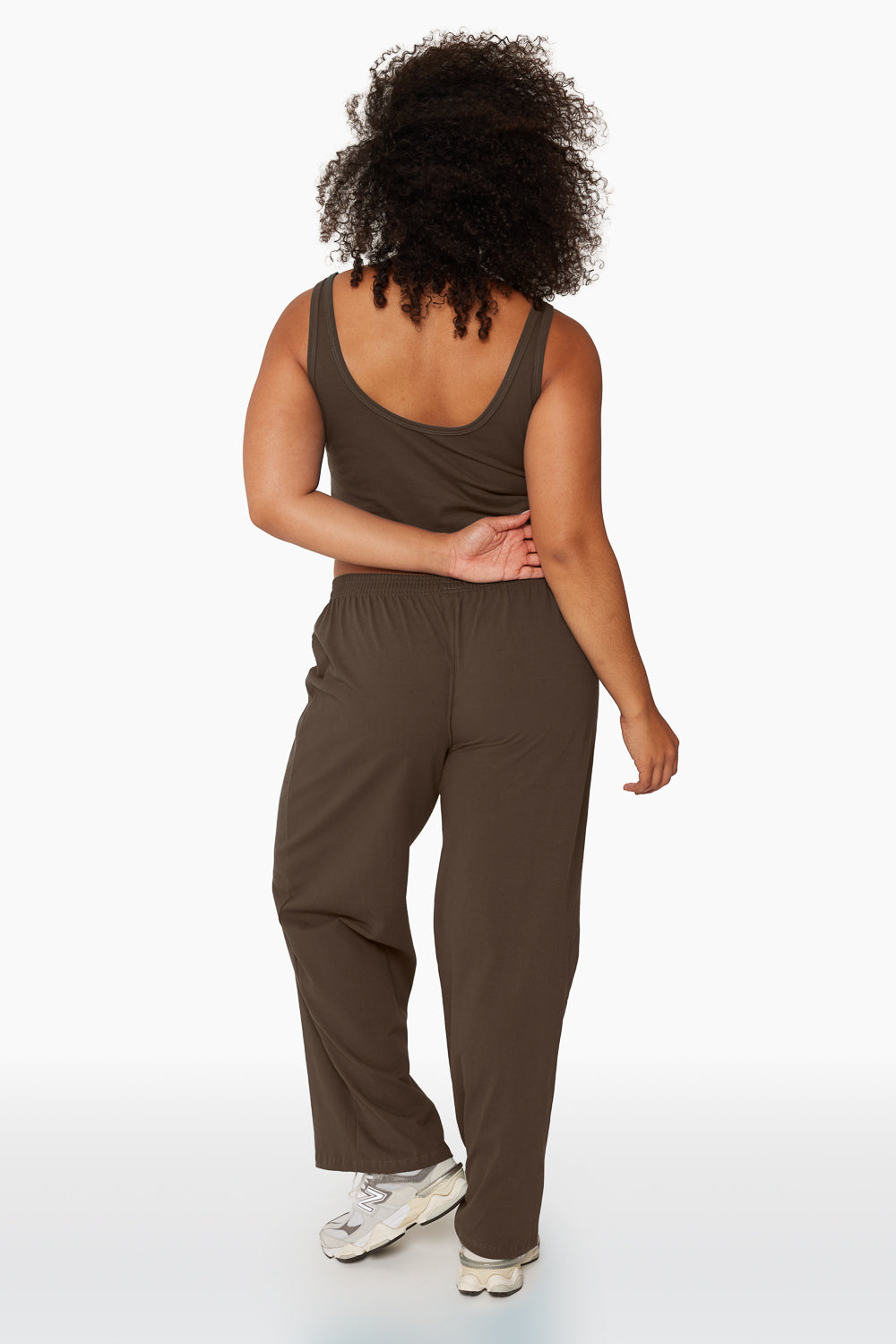 SET™ HEAVY COTTON EASY PANTS IN BROWNSTONE