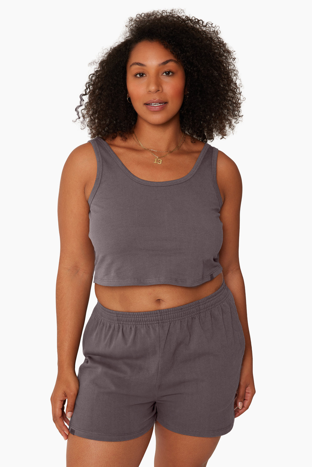 HEAVY COTTON EASY RELAXED TANK - SMOKE Featured Image