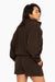 SET™ EMBROIDERED HEAVYWEIGHT SWEATS HALF ZIP IN ESPRESSO 