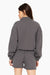 SET™ EMBROIDERED HEAVYWEIGHT SWEATS HALF ZIP IN GRAPHITE 