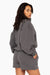 SET™ EMBROIDERED HEAVYWEIGHT SWEATS HALF ZIP IN GRAPHITE 