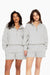 SET™ EMBROIDERED HEAVYWEIGHT SWEATS HALF ZIP IN HEATHER GREY 