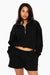 SET™ EMBROIDERED HEAVYWEIGHT SWEATS HALF ZIP IN ONYX 