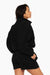 SET™ EMBROIDERED HEAVYWEIGHT SWEATS HALF ZIP IN ONYX 