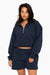 SET™ EMBROIDERED HEAVYWEIGHT SWEATS HALF ZIP IN OXFORD 