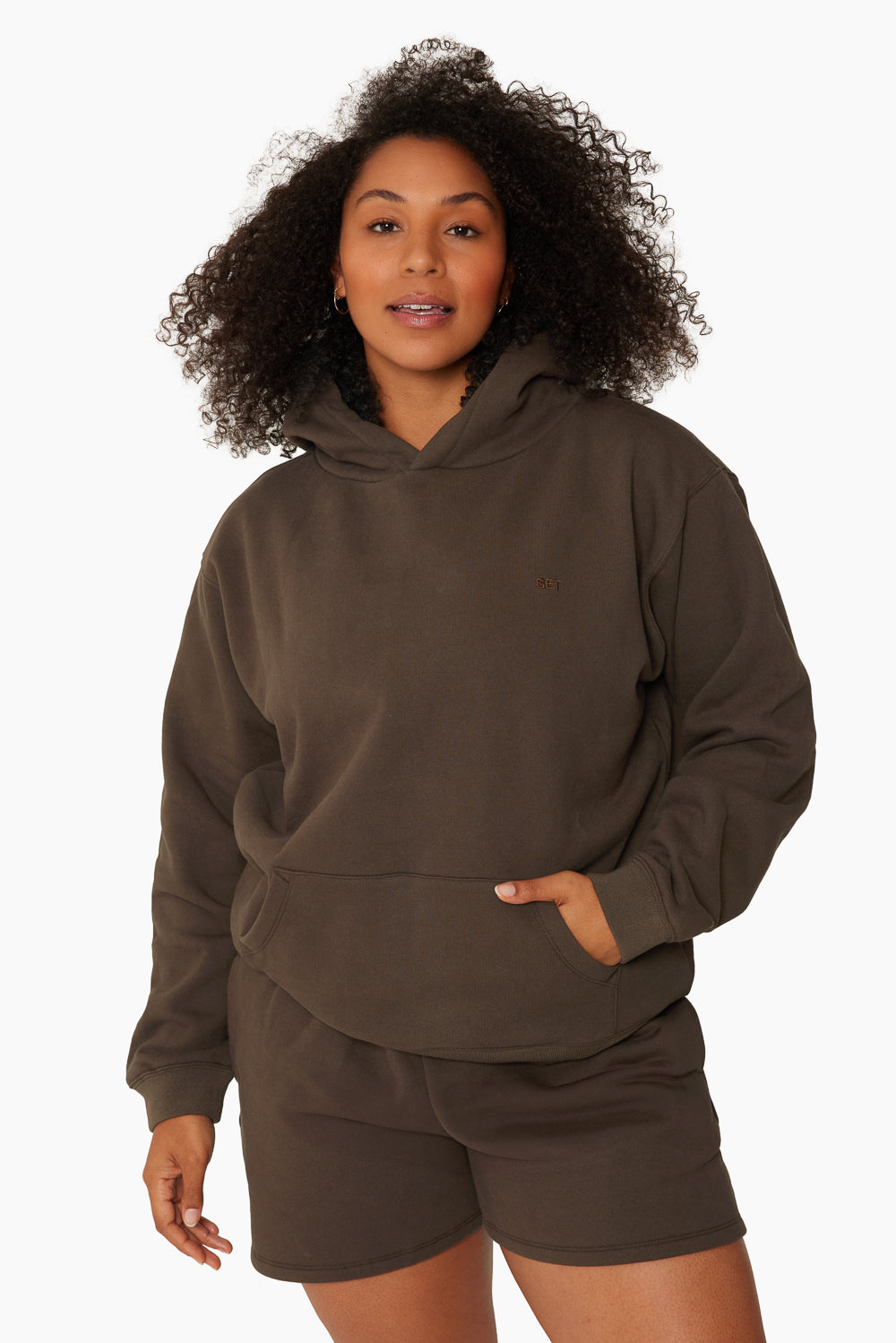 Grayscale longline hot sale hoodie