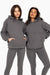 SET™ EMBROIDERED HEAVYWEIGHT SWEATS HOODIE IN GRAPHITE 