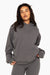 SET™ EMBROIDERED HEAVYWEIGHT SWEATS HOODIE IN GRAPHITE 
