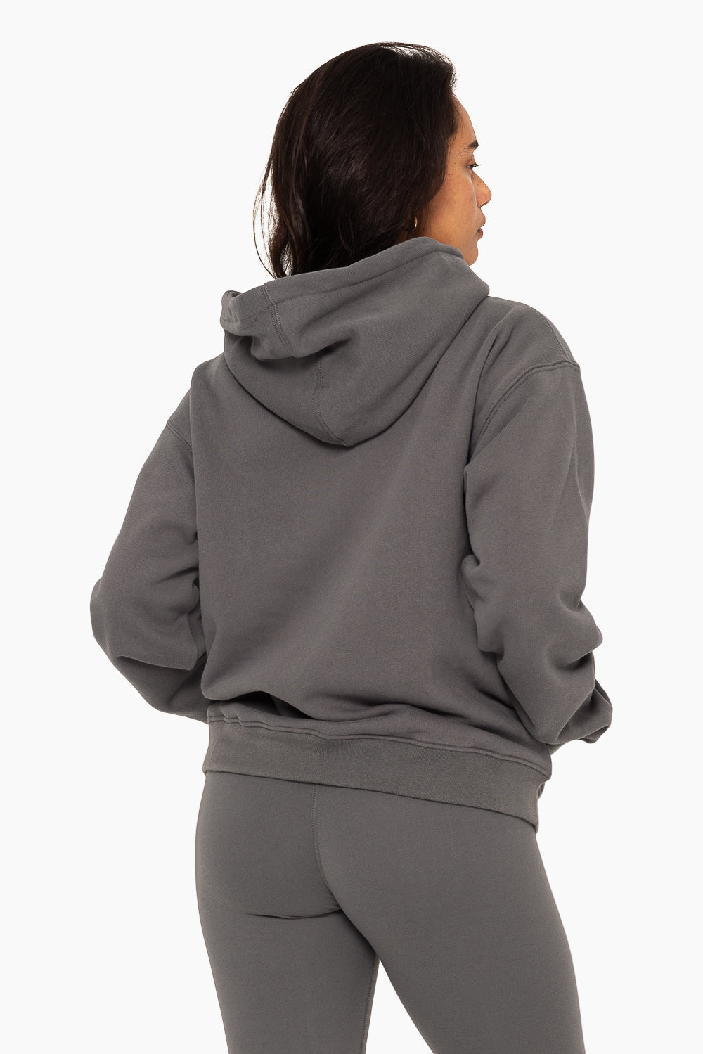 SET™ EMBROIDERED HEAVYWEIGHT SWEATS HOODIE IN GRAPHITE