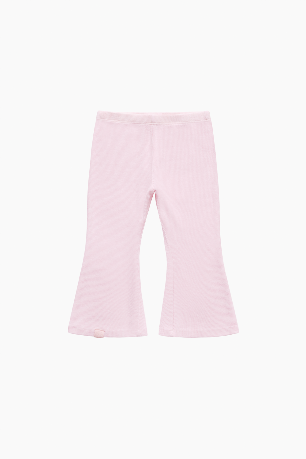 RIBBED MODAL KIDS FLARE PANTS - BALLERINA Featured Image