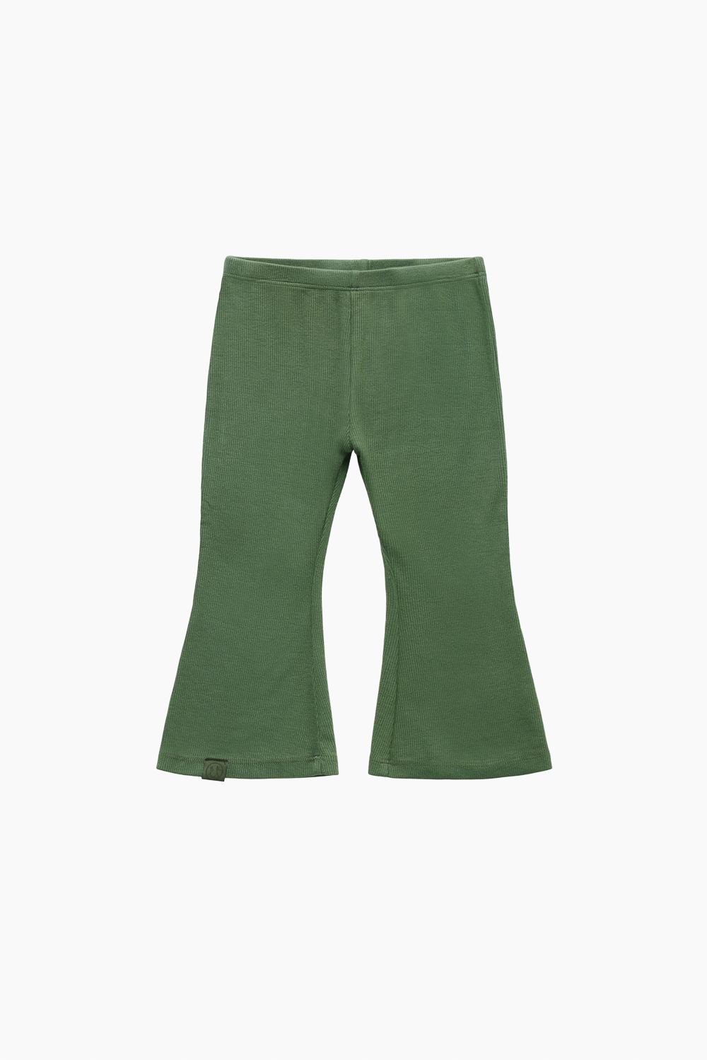 SET™ RIBBED MODAL KIDS FLARE PANTS IN ROSEMARY