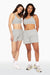 SET™ EMBROIDERED HEAVYWEIGHT SWEATS SWEAT SHORTS IN HEATHER GREY 