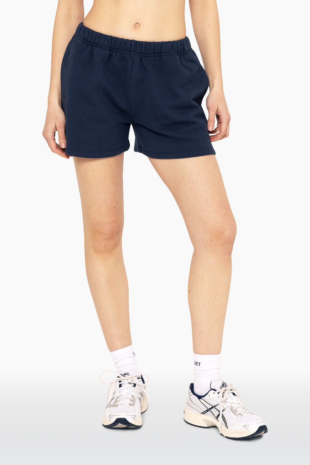 SET™ EMBROIDERED HEAVYWEIGHT SWEATS SWEAT SHORTS IN OXFORD