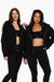 SET™ EMBROIDERED HEAVYWEIGHT SWEATS ZIP HOODIE IN ONYX 