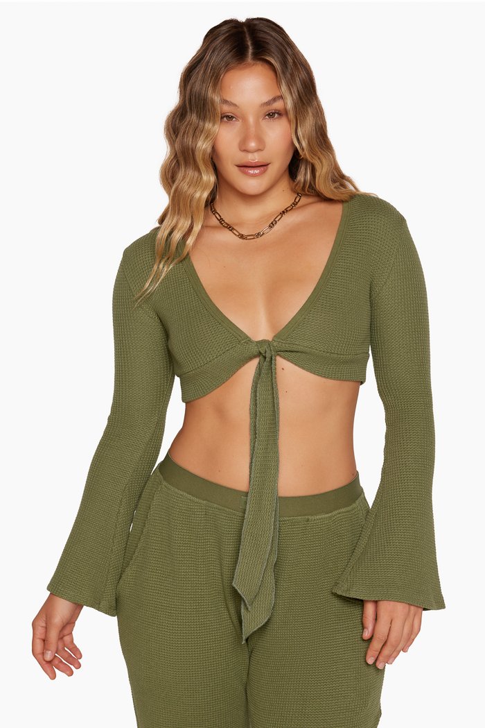 LOUNGE TIE LONG SLEEVE - CLOVER Featured Image