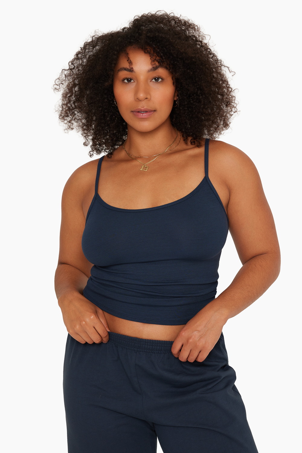 SET™ RIBBED MODAL RIBBED CLASSIC CAMI IN OXFORD