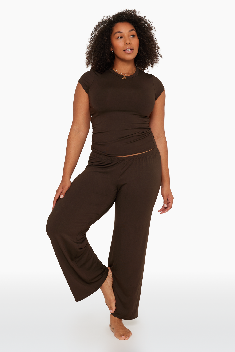 SET™ SLEEP JERSEY CLASSIC SLEEP PANTS IN ESPRESSO 