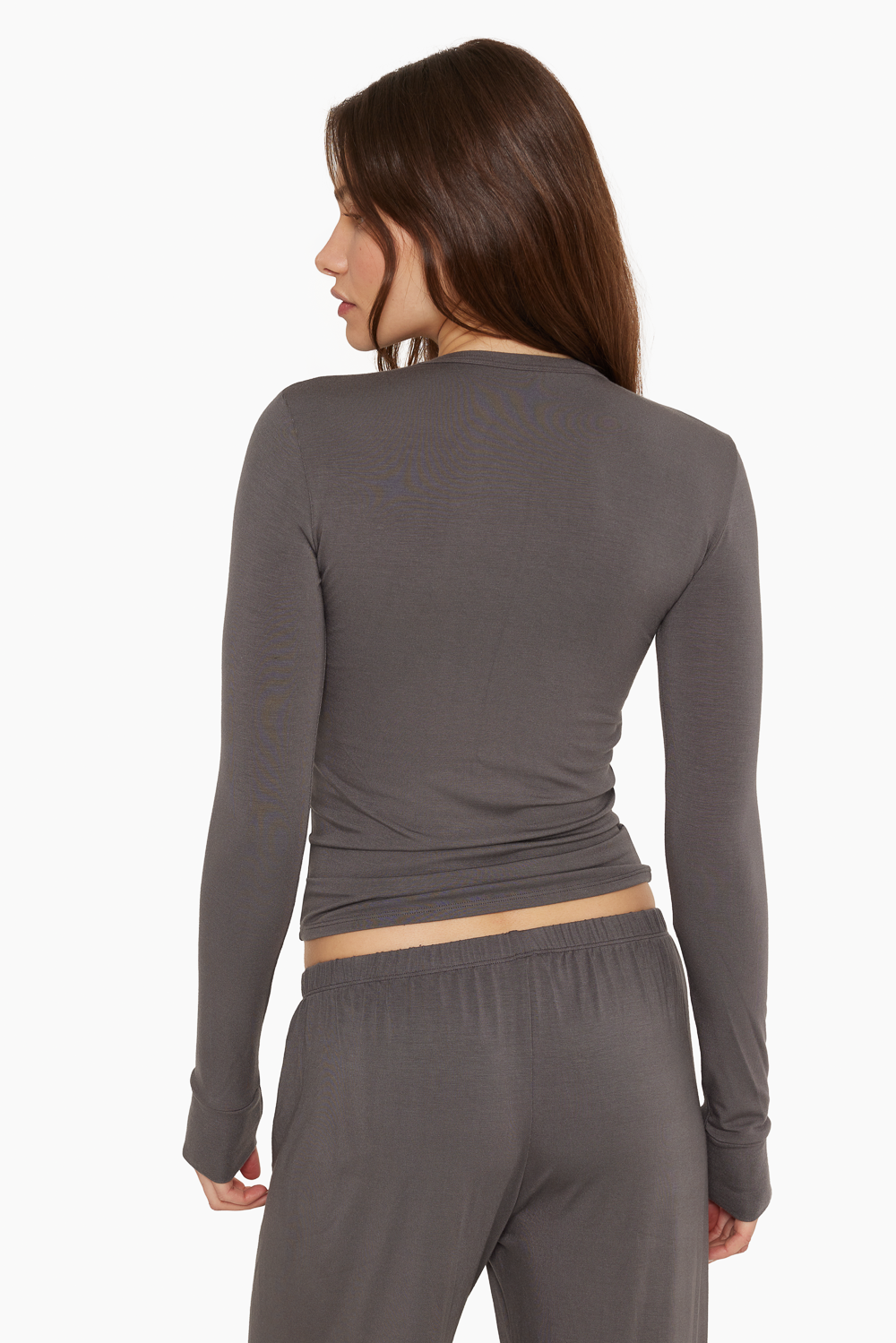 SLEEP JERSEY FITTED LONG SLEEVE - GRAPHITE