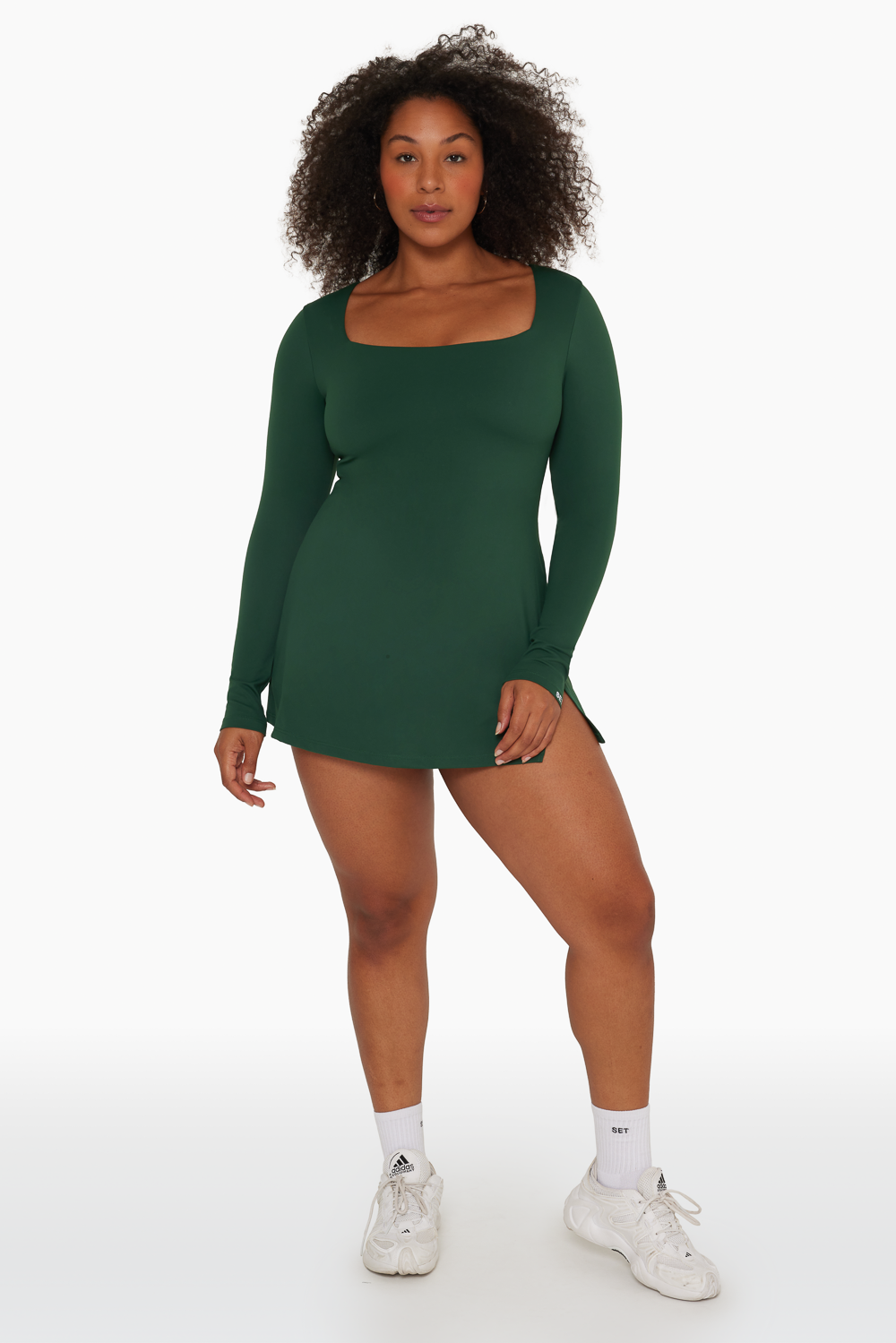 SET™ SPORTBODY® CROSSOVER DRESS IN SYCAMORE