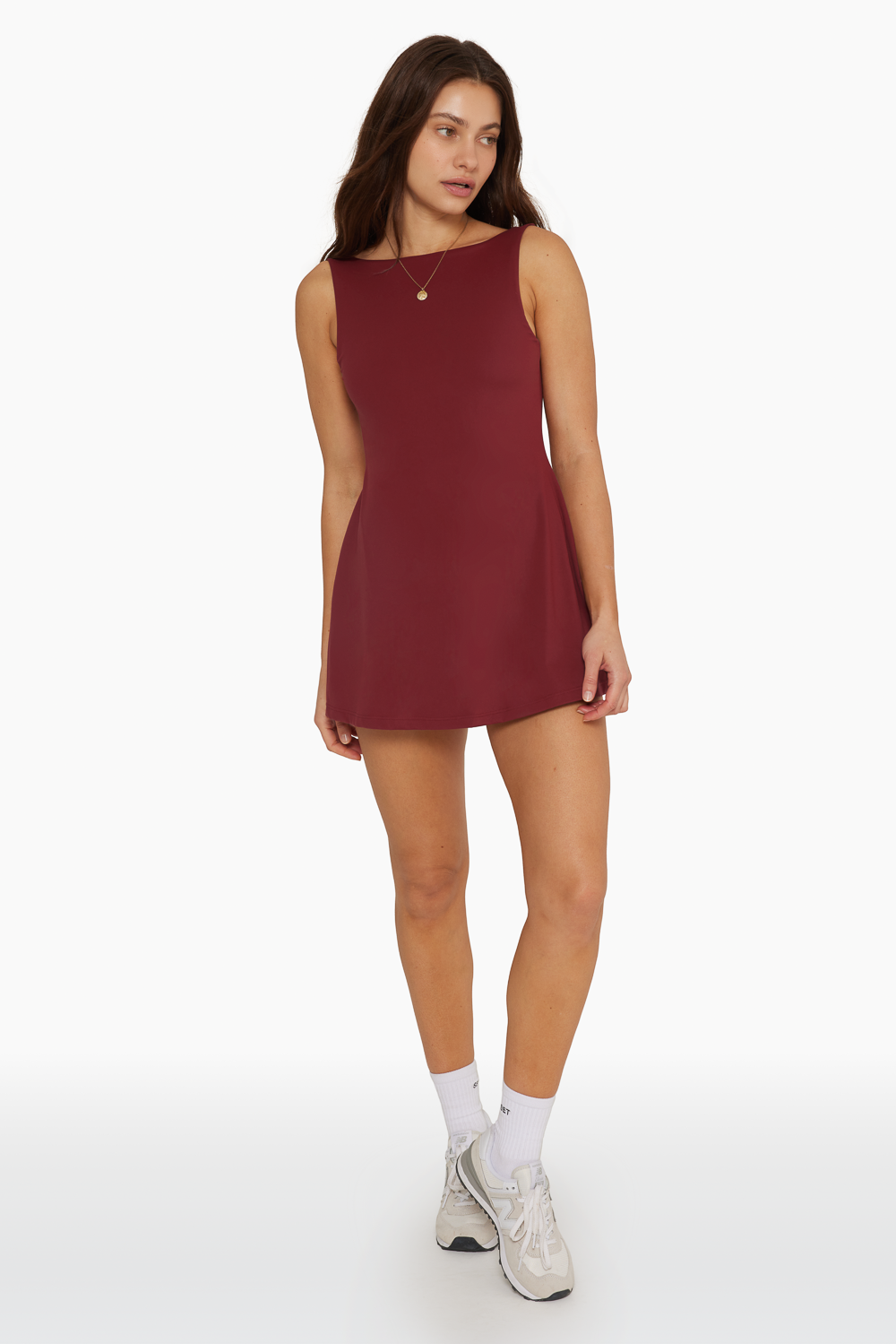 SPORTBODY® LOW BACK DRESS - SCARLET Featured Image