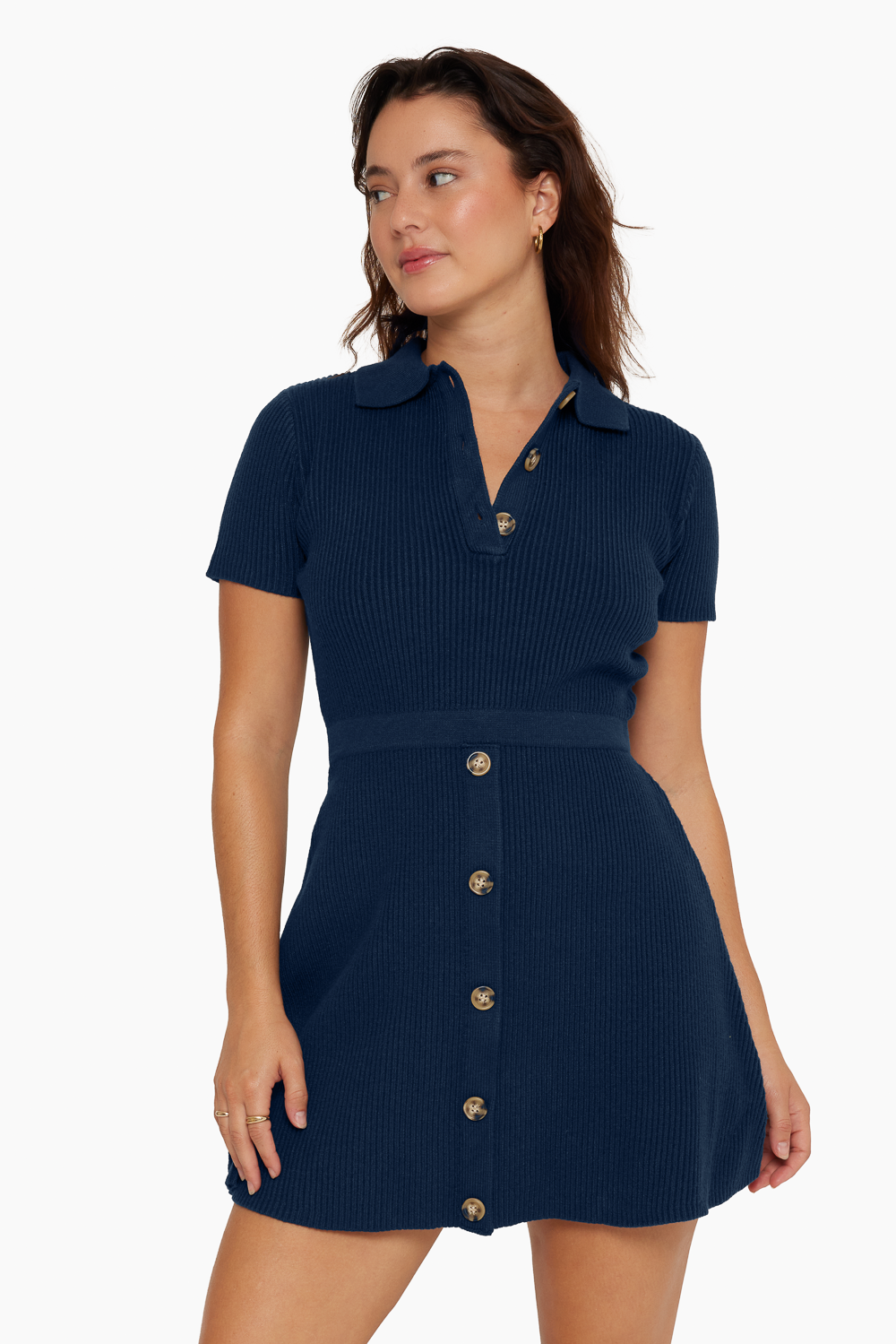 SET™ POLO KNIT DRESS IN EMPIRE