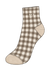 SET GINGHAM GRIP SHORTY SOCKS - SWEET TEA