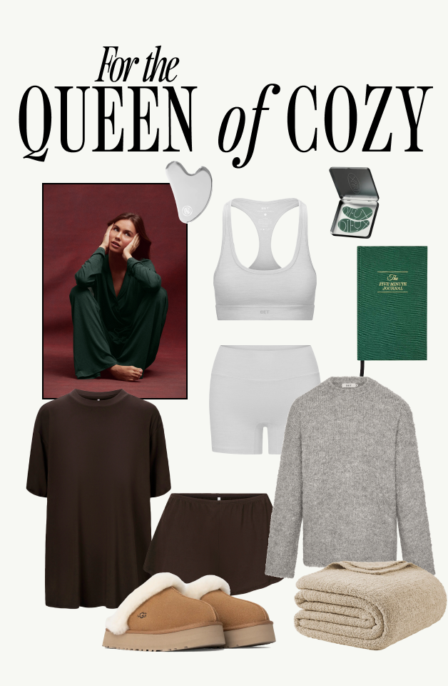 FOR THE QUEEN OF COZY GIFT GUIDE FEATURING SLEEP, FORMCLOUD® AND BOUCLE.