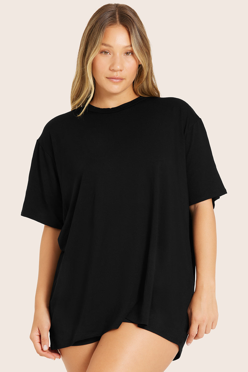 SET SLEEP® OVERSIZED BOYFRIEND SLEEP TEE - ONYX Featured Image