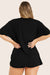 MODEL WEARS SET™ OVERSIZED BOYFRIEND SLEEP TEE IN ONYX 